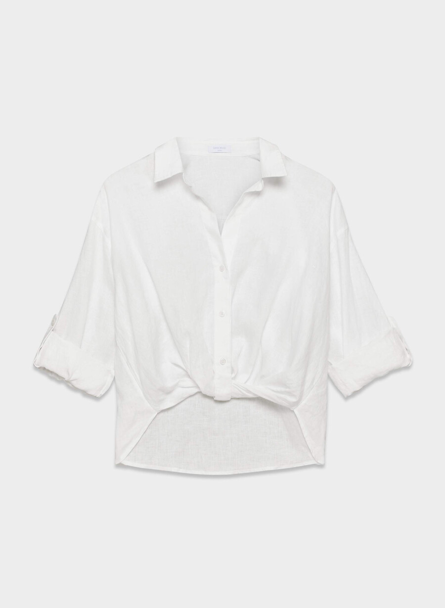 portofino linen shirt white