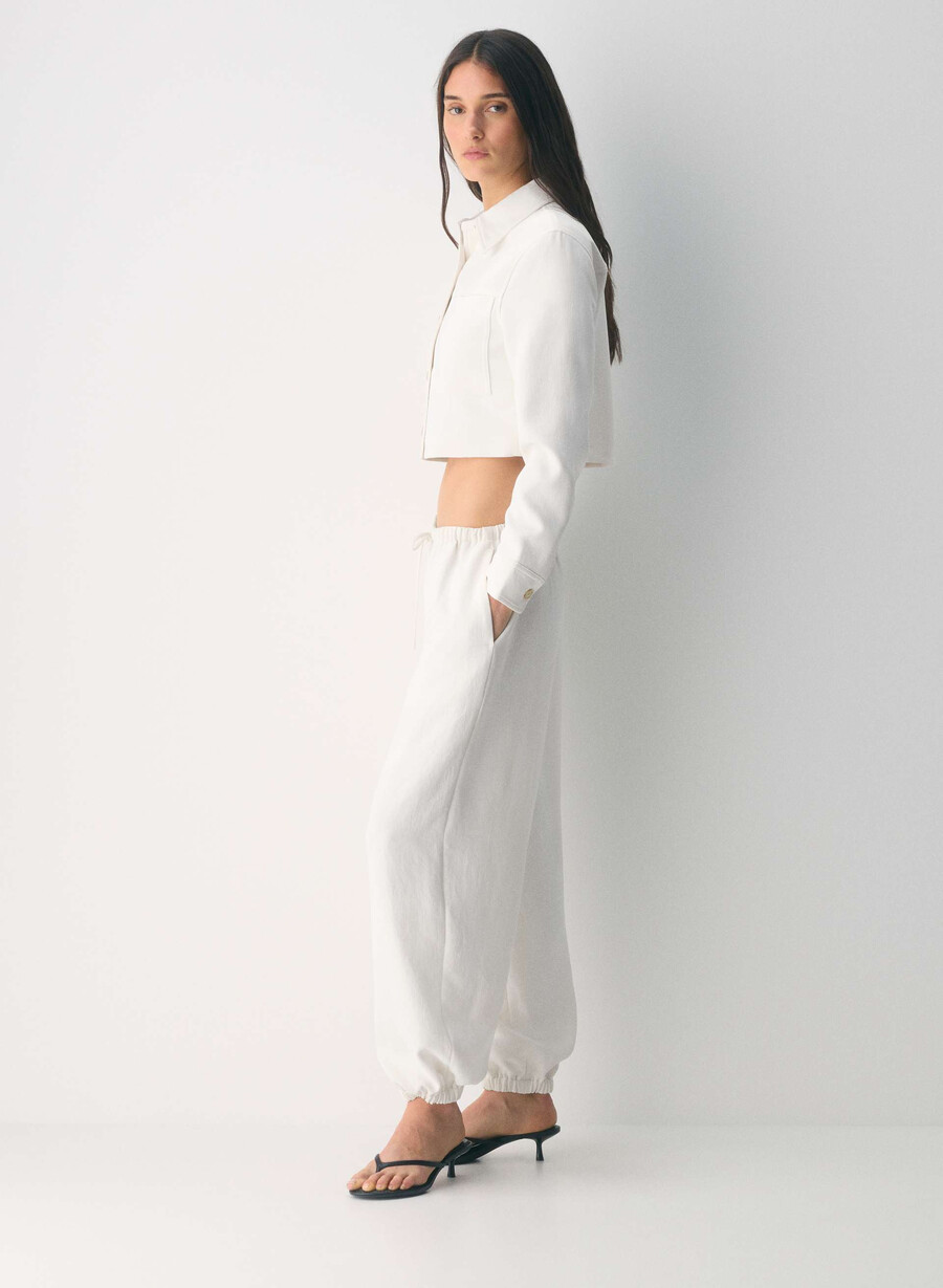 little cropped jacket - crepette light birch