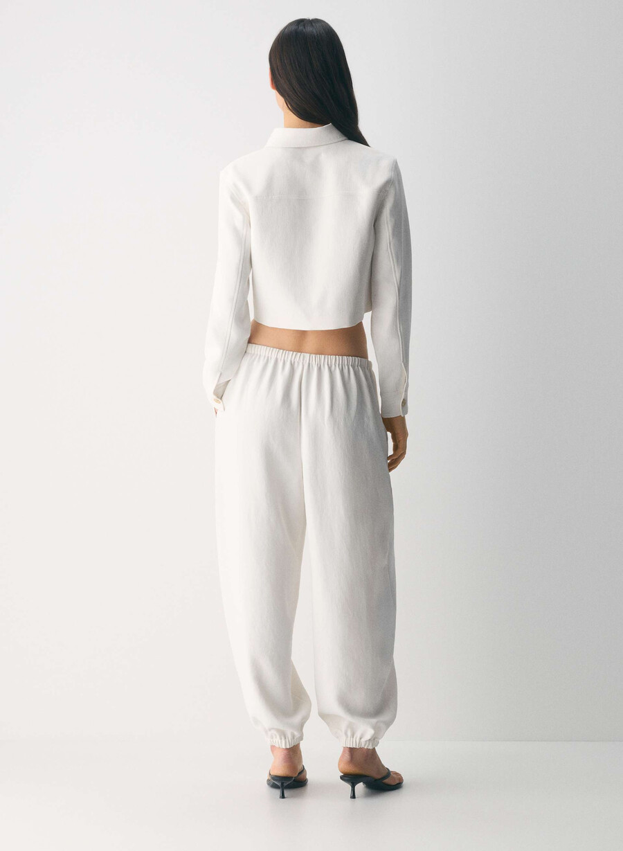 little cropped jacket - crepette light birch