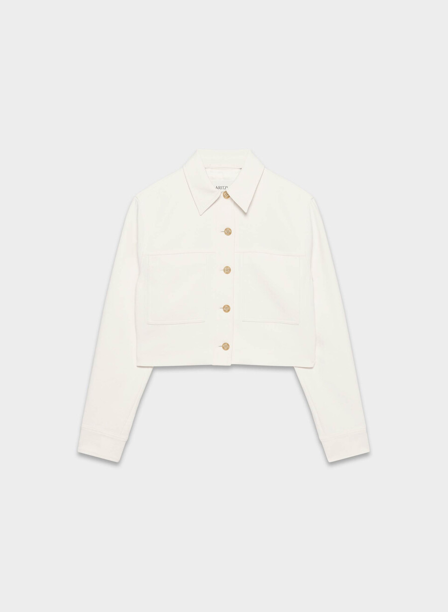 little cropped jacket - crepette light birch