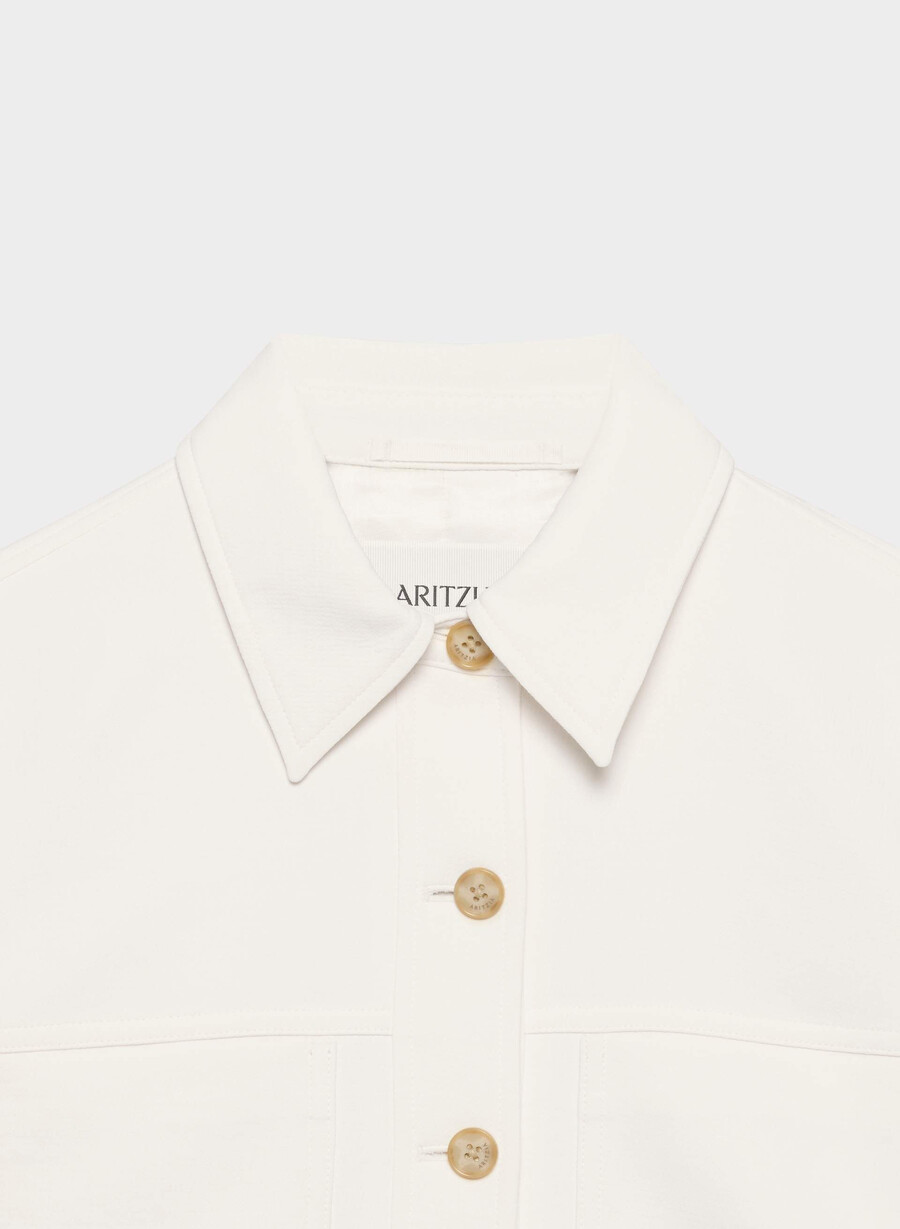 little cropped jacket - crepette light birch