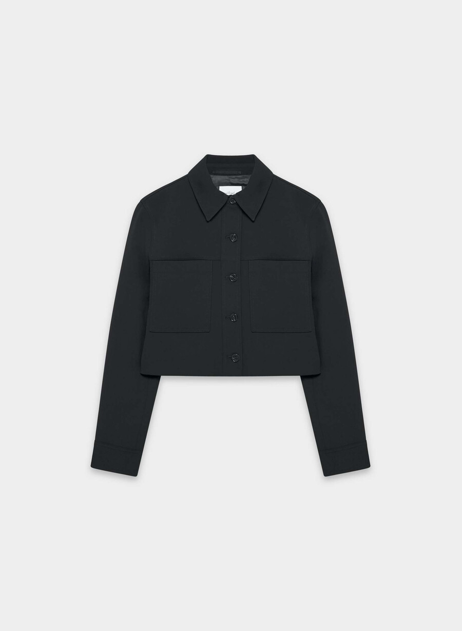little cropped jacket - crepette black
