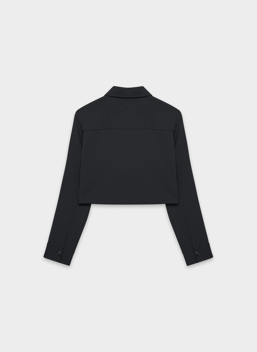 little cropped jacket - crepette black