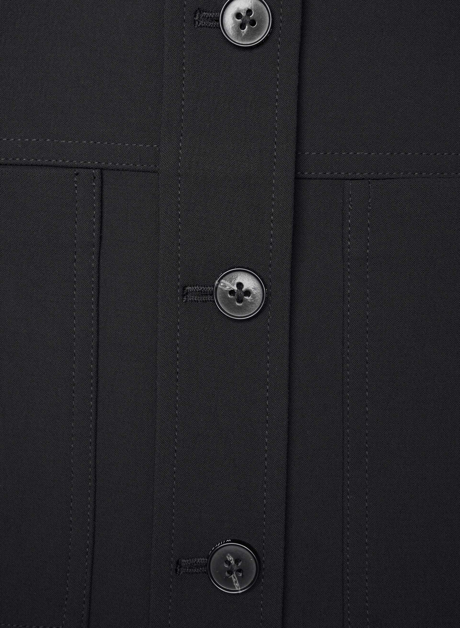 little cropped jacket - crepette black
