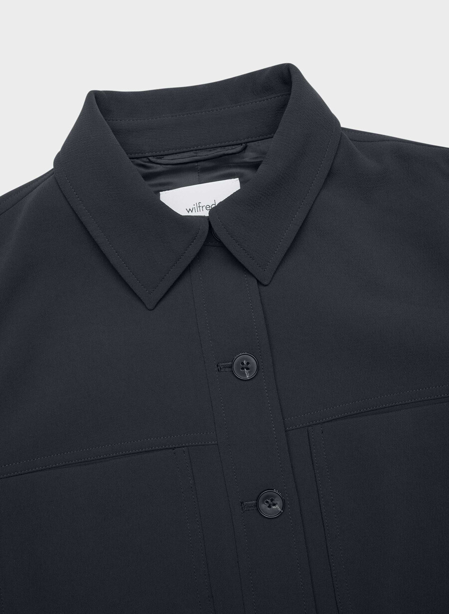 little cropped jacket - crepette dark night navy