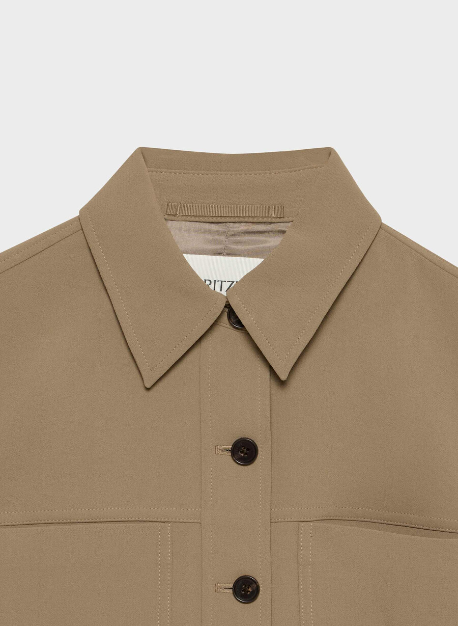 little cropped jacket - crepette folio brown