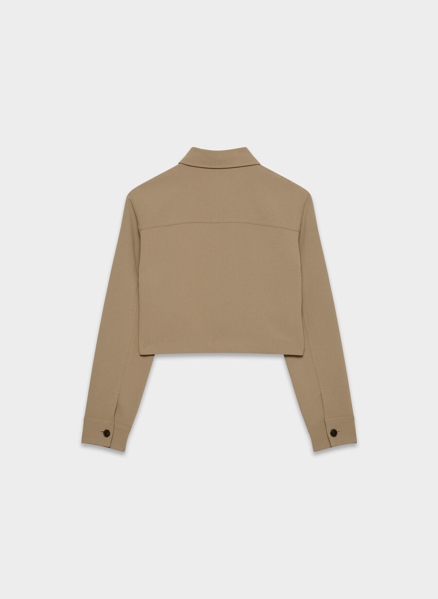 little cropped jacket - crepette folio brown