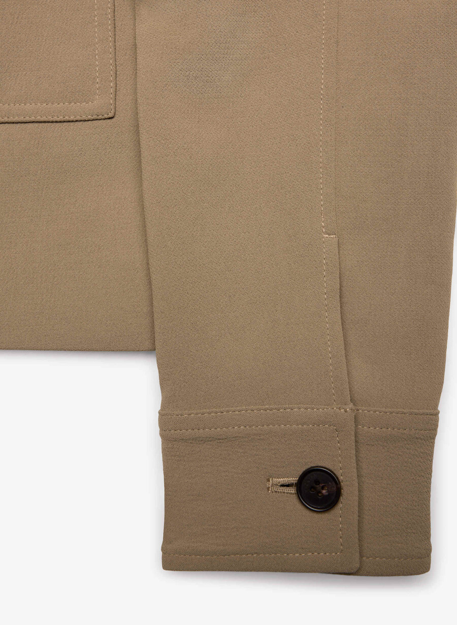 little cropped jacket - crepette folio brown