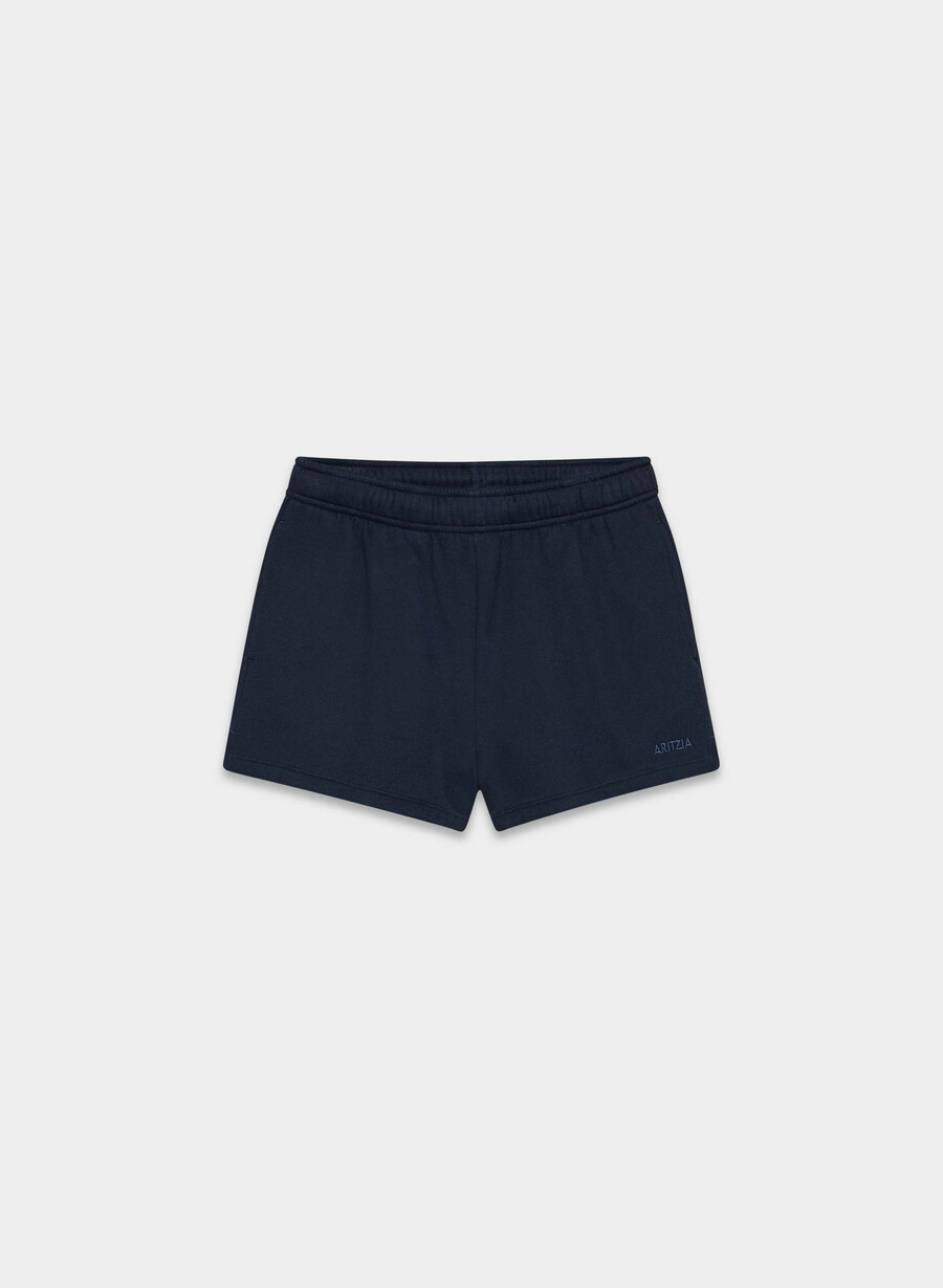 cozy sweatfleece mega hi-rise mini short admiral