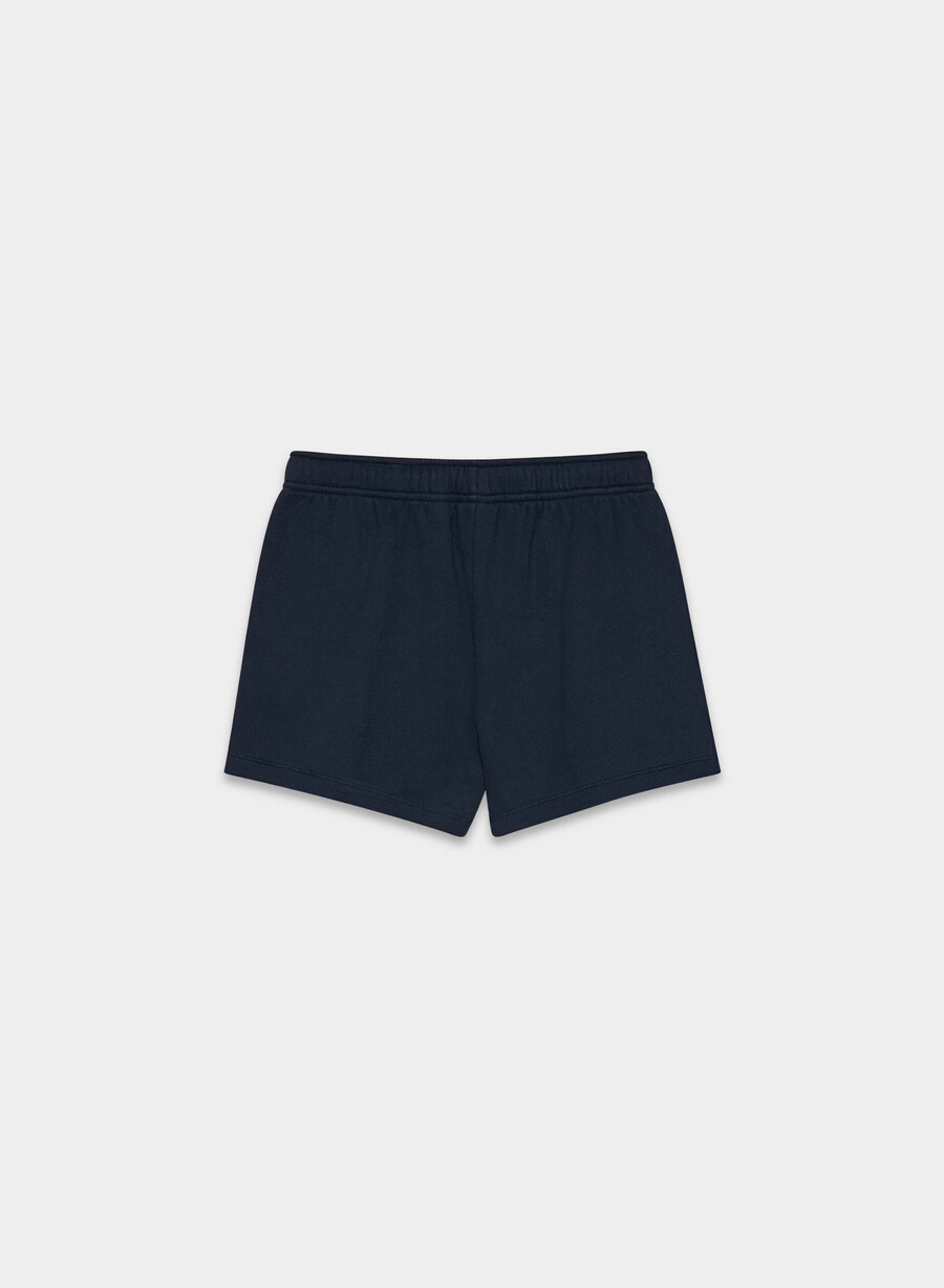cozy sweatfleece mega hi-rise mini short admiral