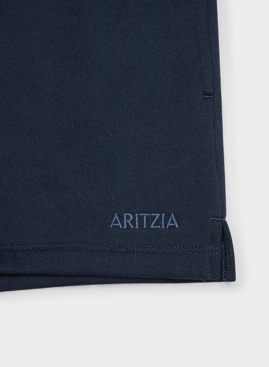 cozy sweatfleece mega hi-rise mini short admiral