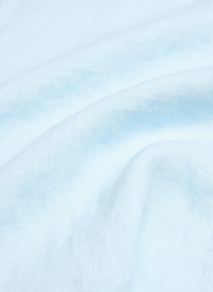 archive linen shirt villa blue