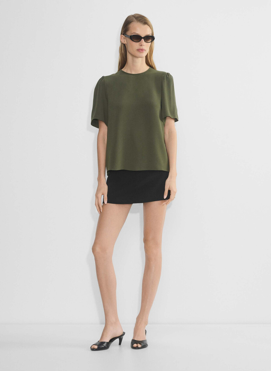 matilda blouse dark olive
