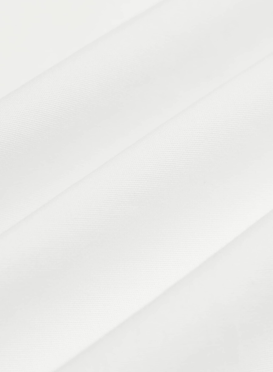conscious poplin dress bright white