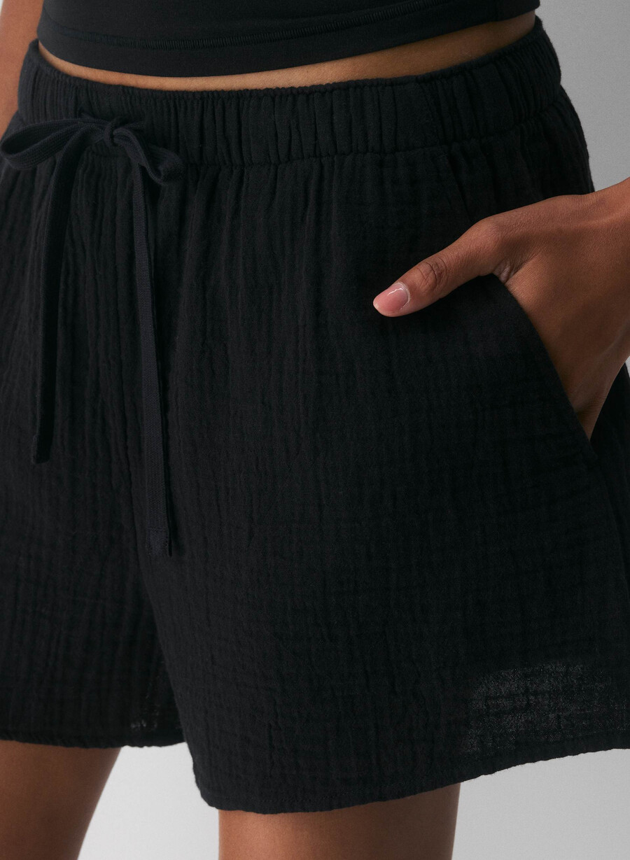 airplush cotton sail short black