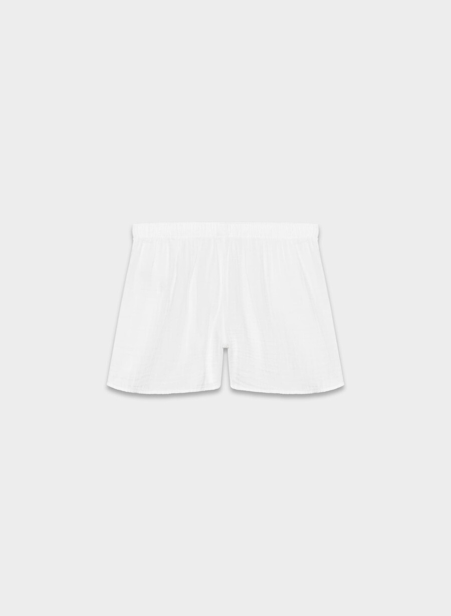 airplush cotton sail short white