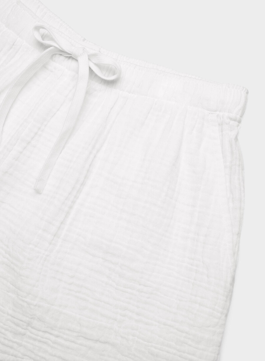 airplush cotton sail short white