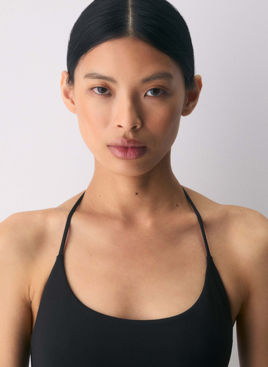 original contour grace halter top black