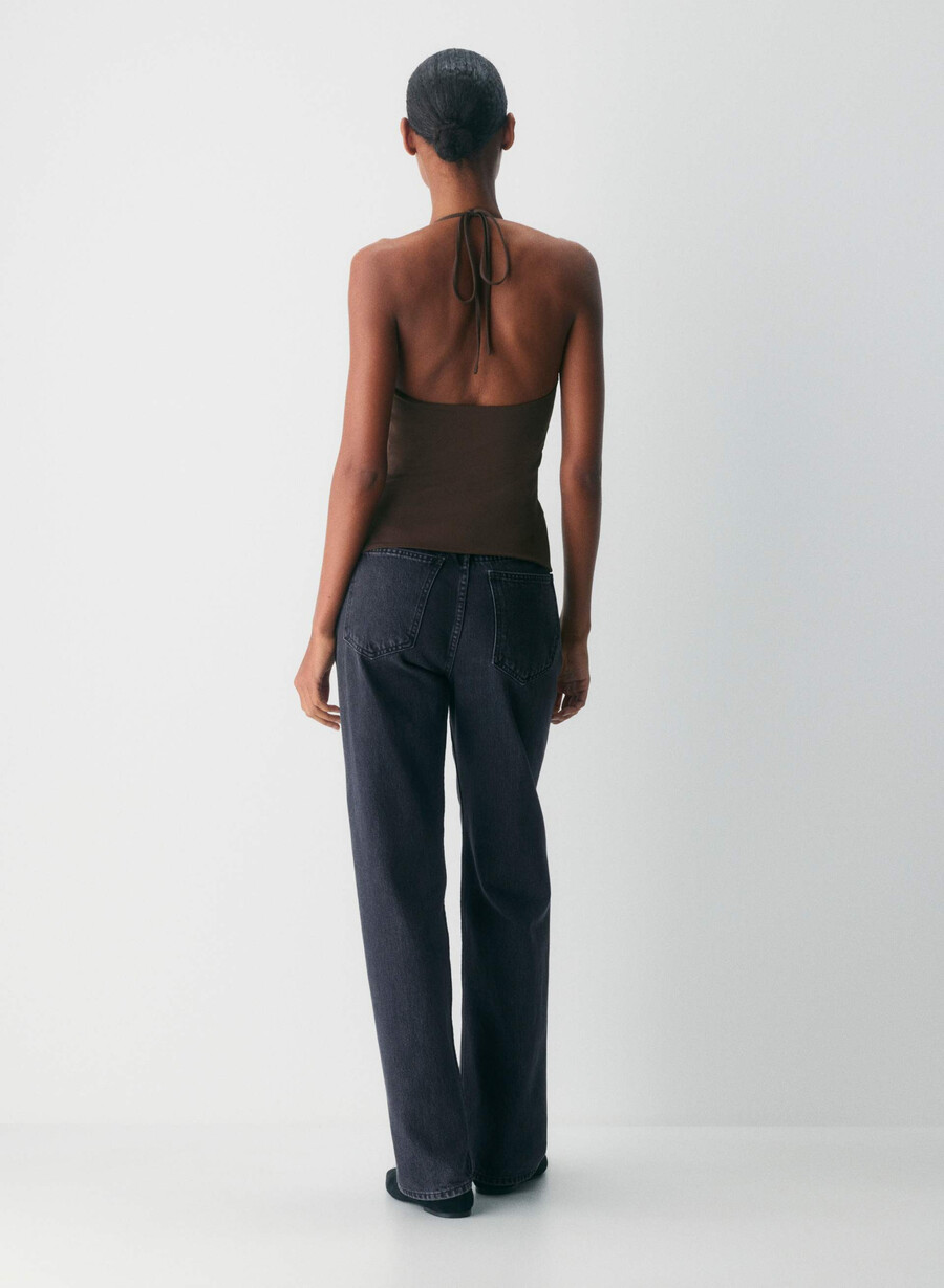 original contour grace halter top rich mocha brown