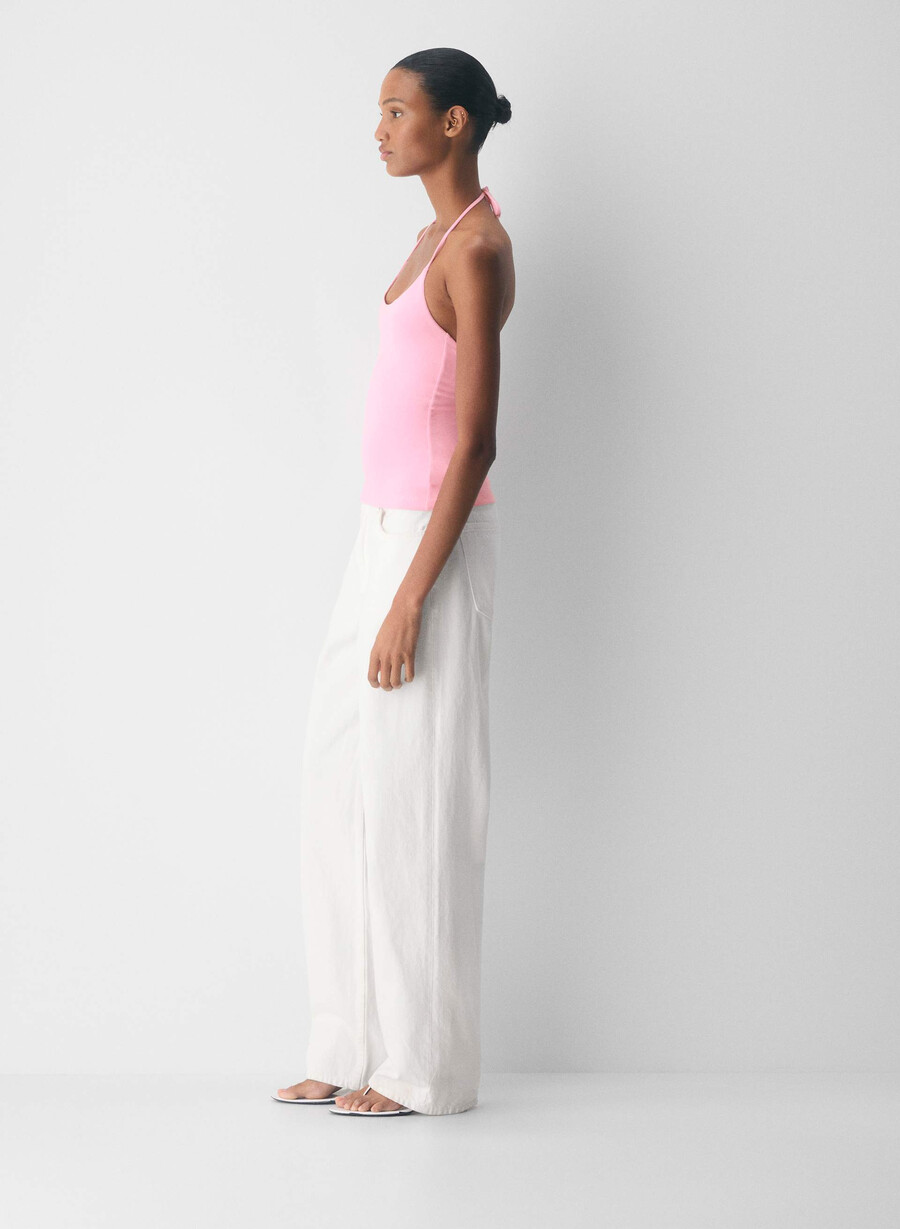 original contour grace halter top jellybean pink