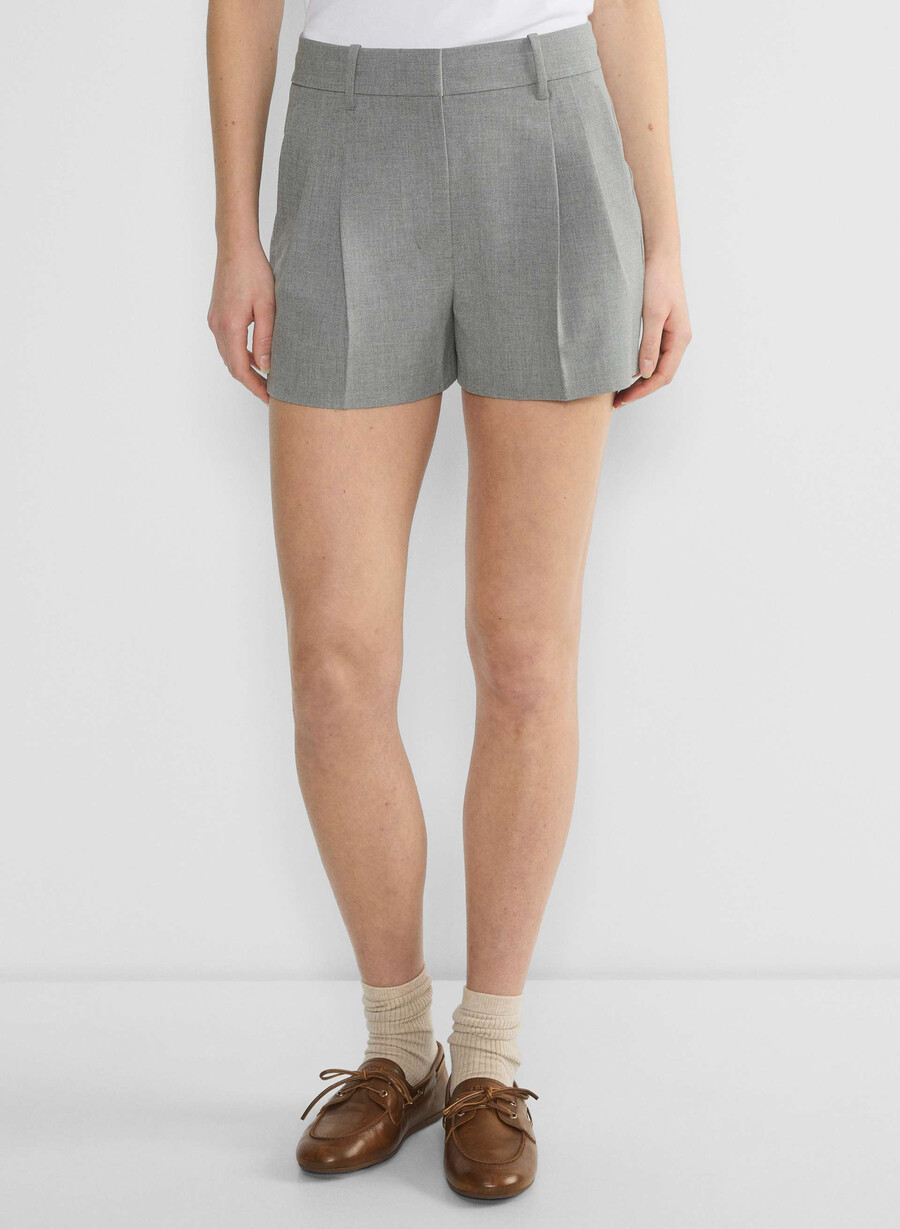 the effortless short mini - ressential light heather dark grey