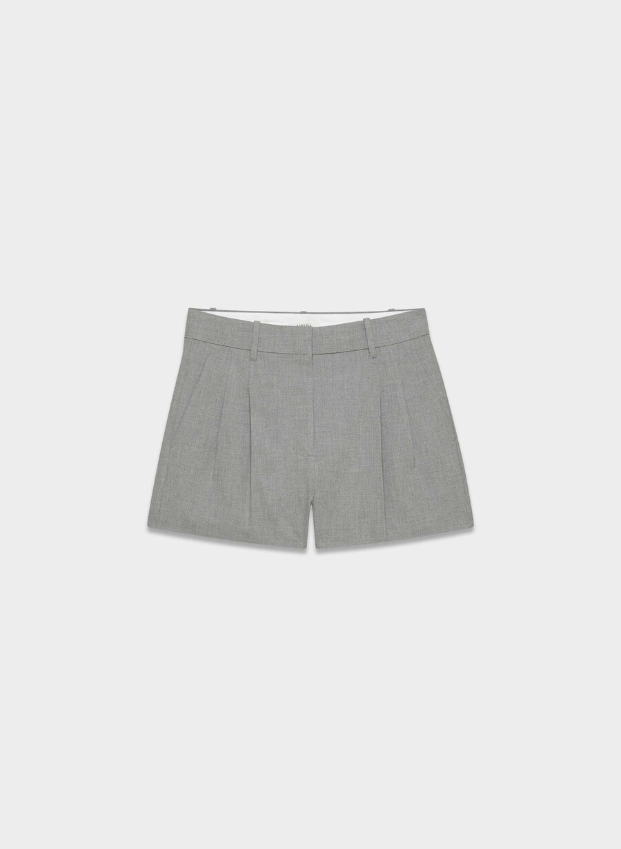 the effortless short mini - ressential light heather dark grey