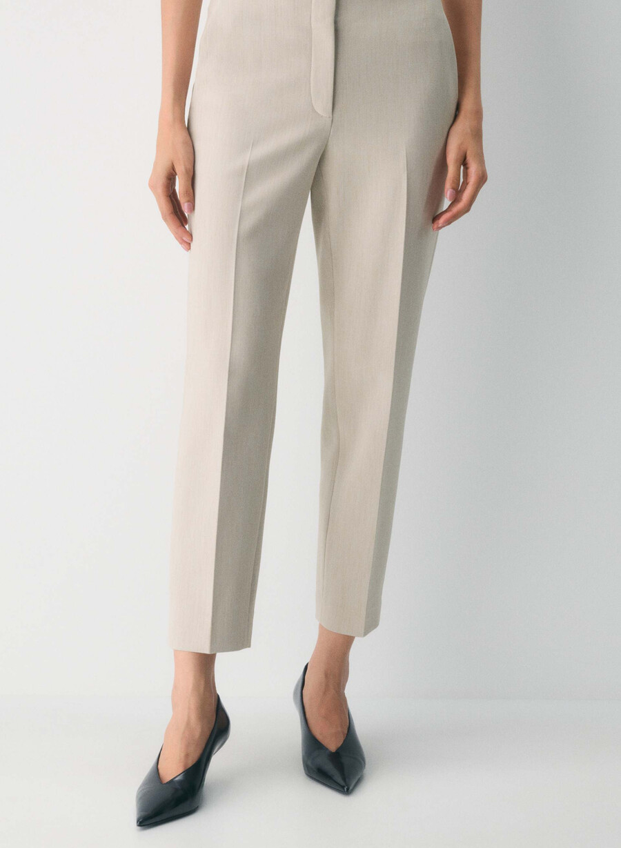 markova pant - ressential heather matte pearl