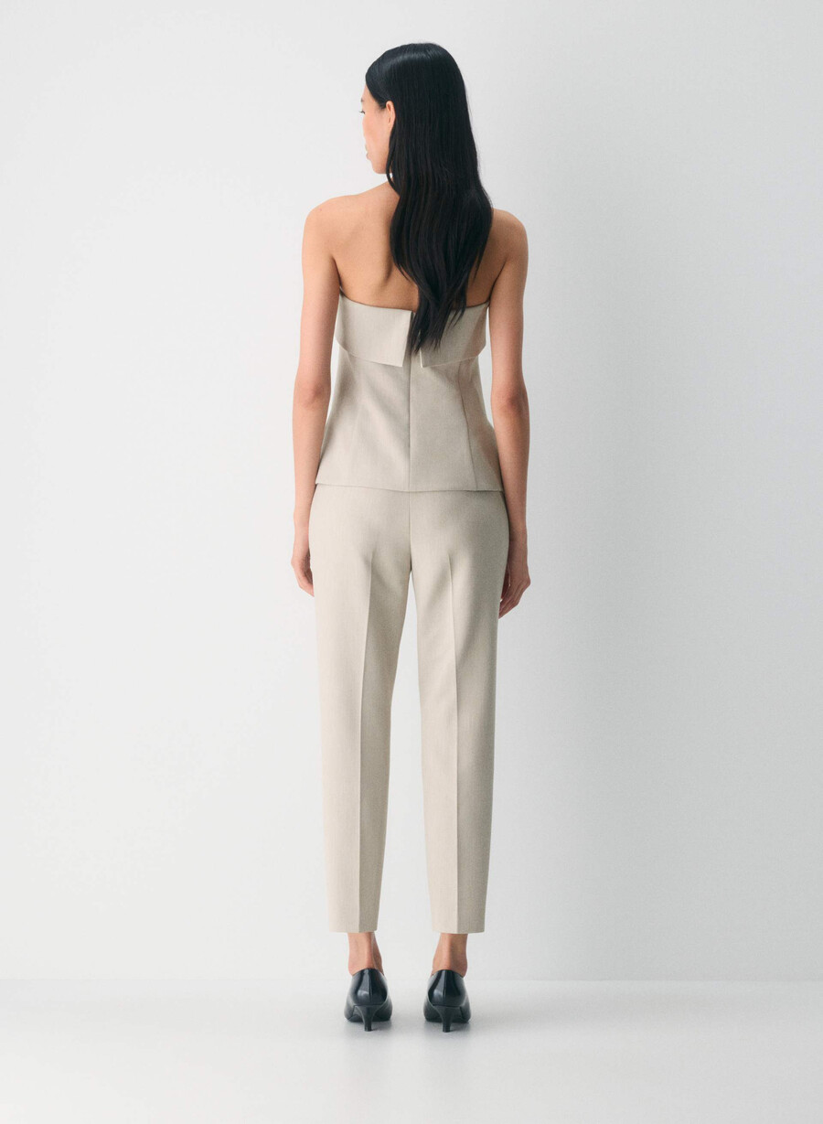 markova pant - ressential heather matte pearl