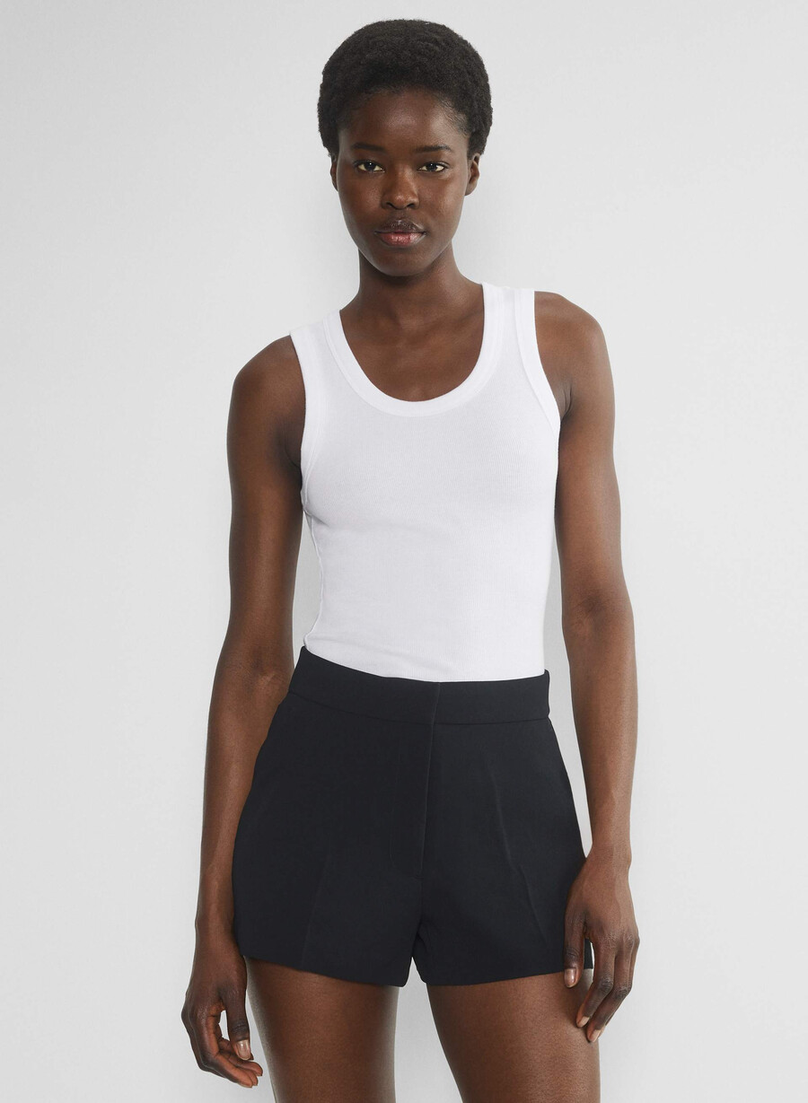 the limitless short curve-fit mini - crepette black
