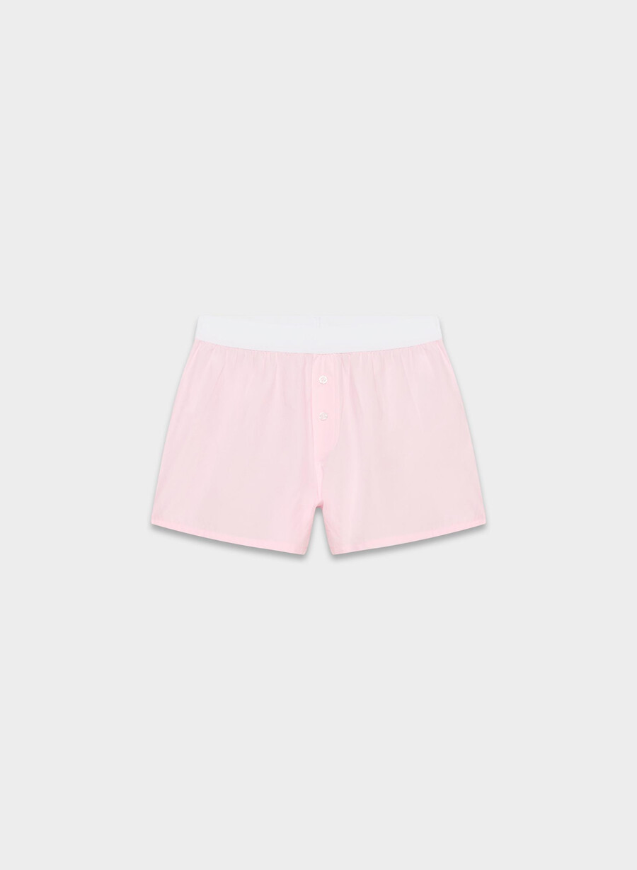 dally poplin banded boxer short villa pink