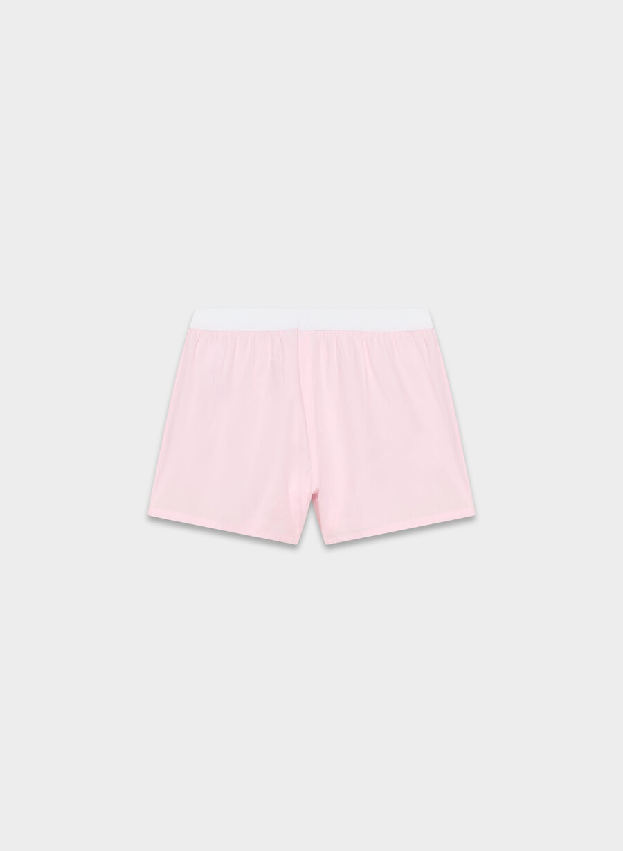 dally poplin banded boxer short villa pink
