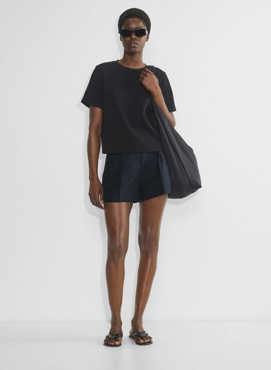 the effortless short curve-fit mini - cruiselinen dark night navy