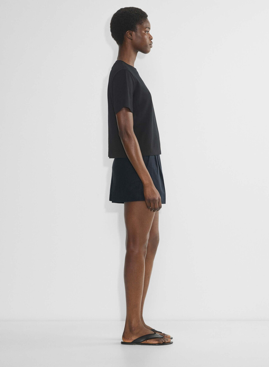 the effortless short curve-fit mini - cruiselinen dark night navy