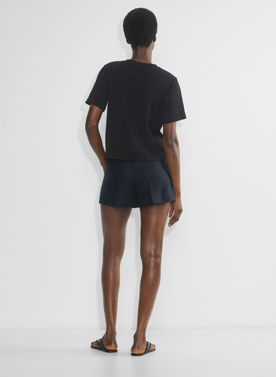 the effortless short curve-fit mini - cruiselinen dark night navy