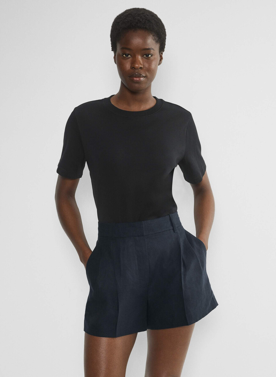 the effortless short curve-fit mini - cruiselinen dark night navy