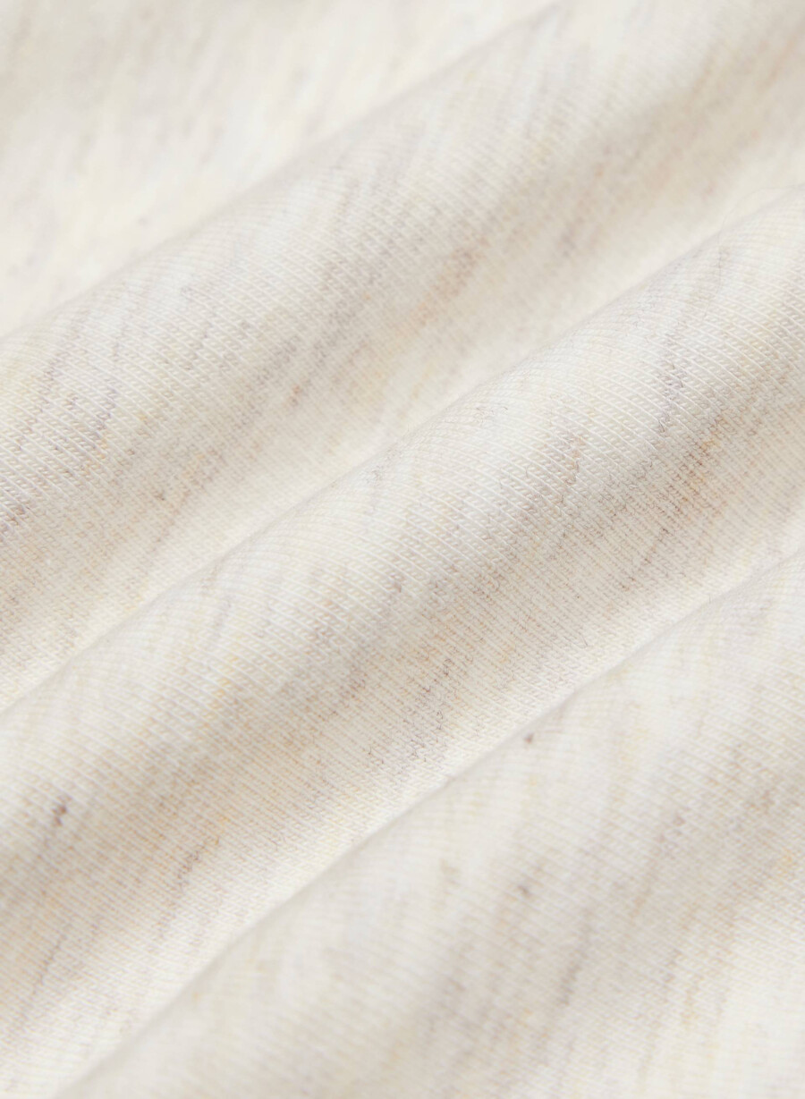 casual contour flourish top heather light oatmea