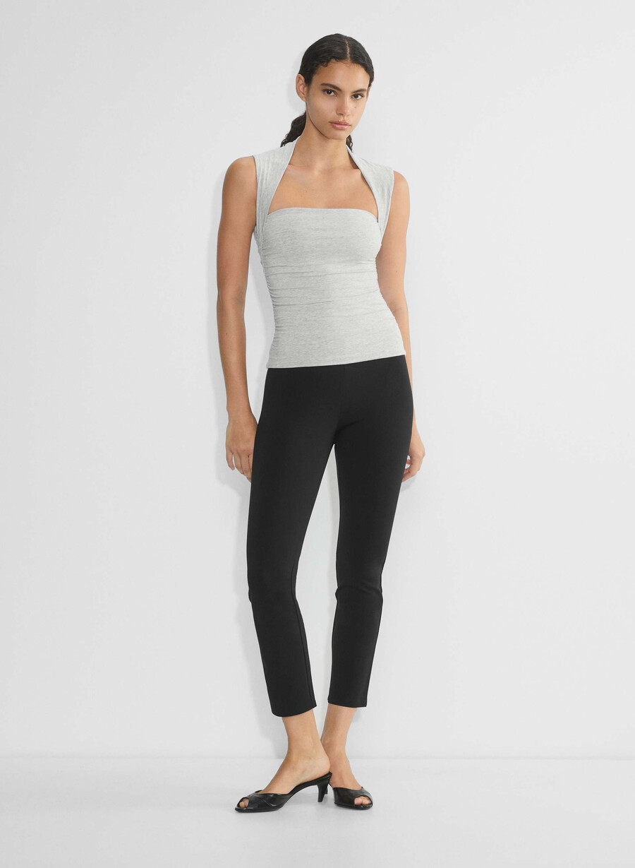 casual contour flourish top heather chrome