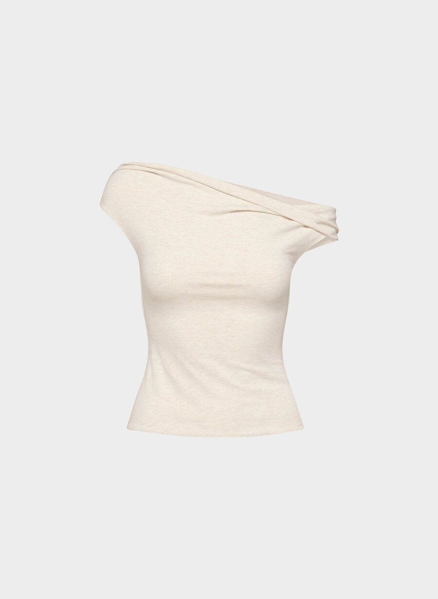 casual contour ravish top heather light oatmea