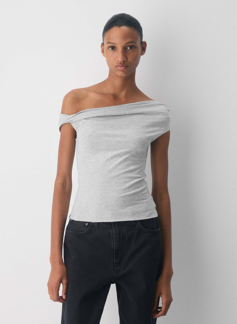 casual contour ravish top heather chrome