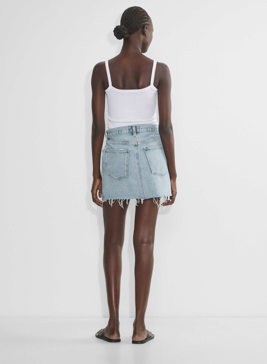 agolde v-waist mini skirt force