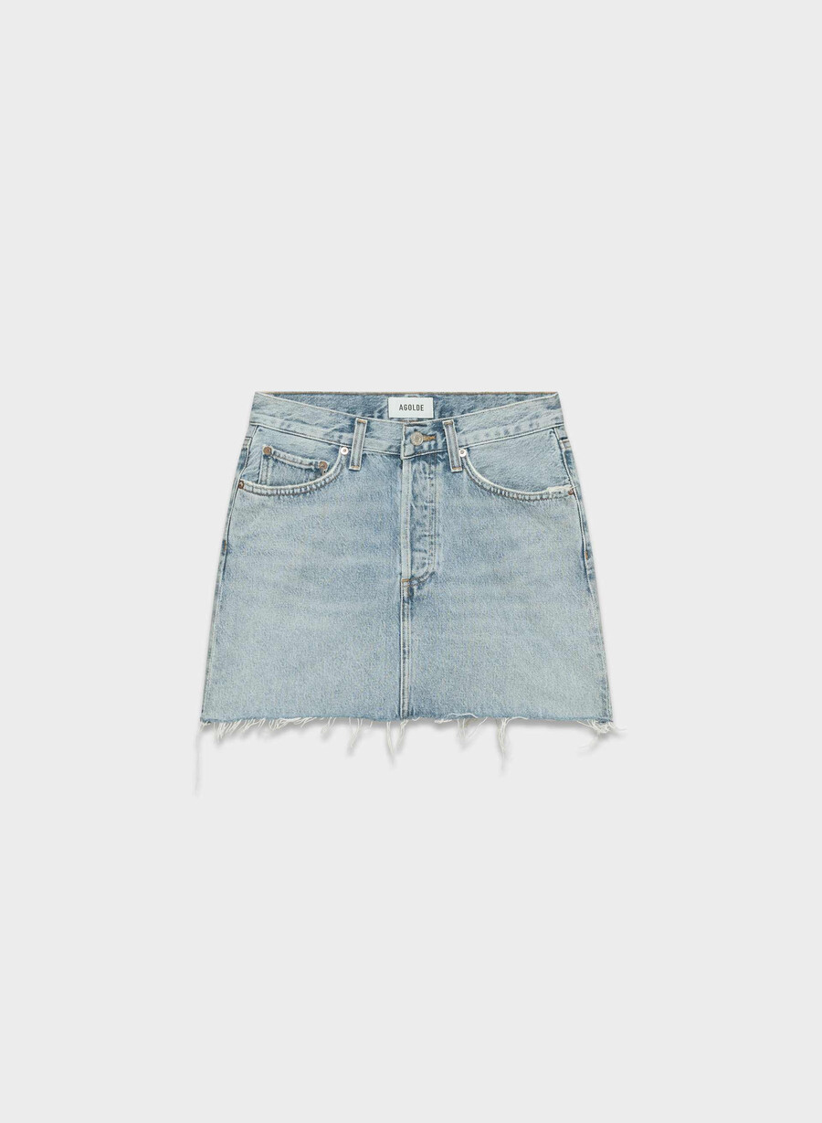 agolde v-waist mini skirt force