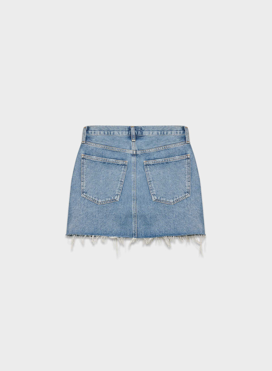 agolde v-waist mini skirt fairway