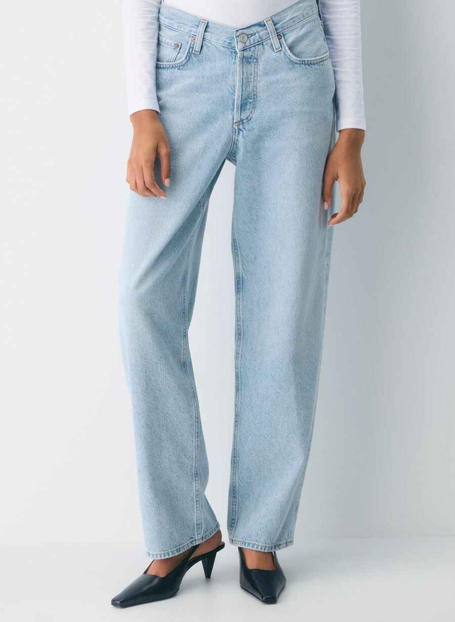 agolde v-waist baggy jean fairway