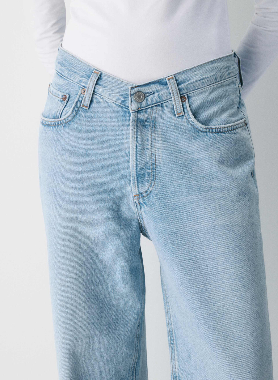 agolde v-waist baggy jean fairway