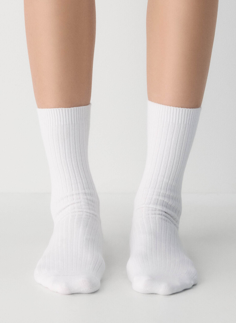 daily crew sock 3-pack white