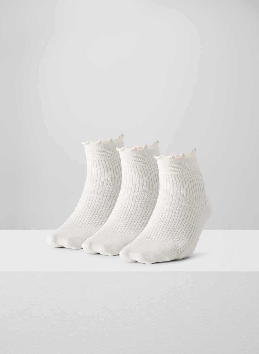 sugarplum ankle sock 3-pack light birch