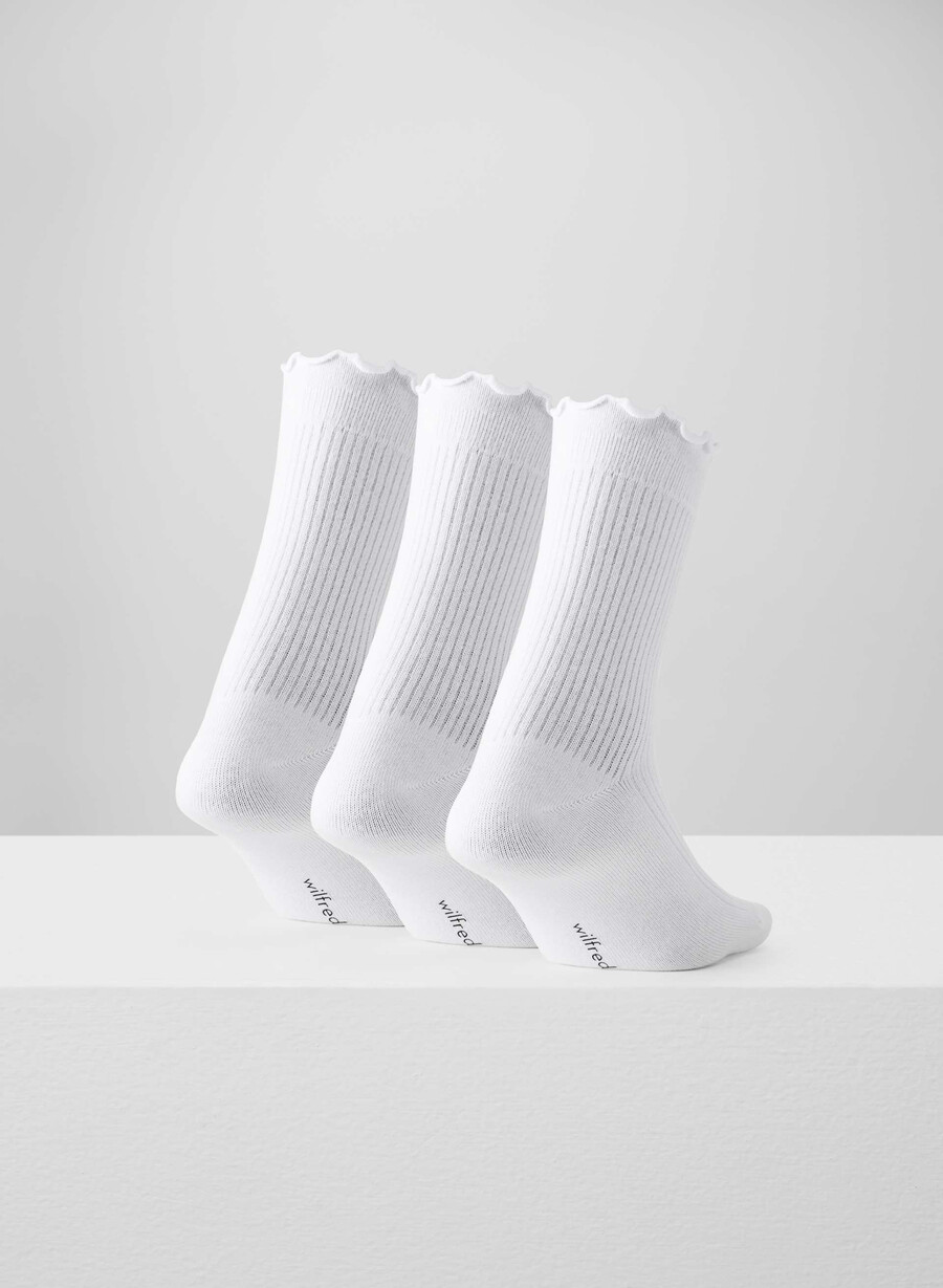 sugarplum crew sock 3-pack white