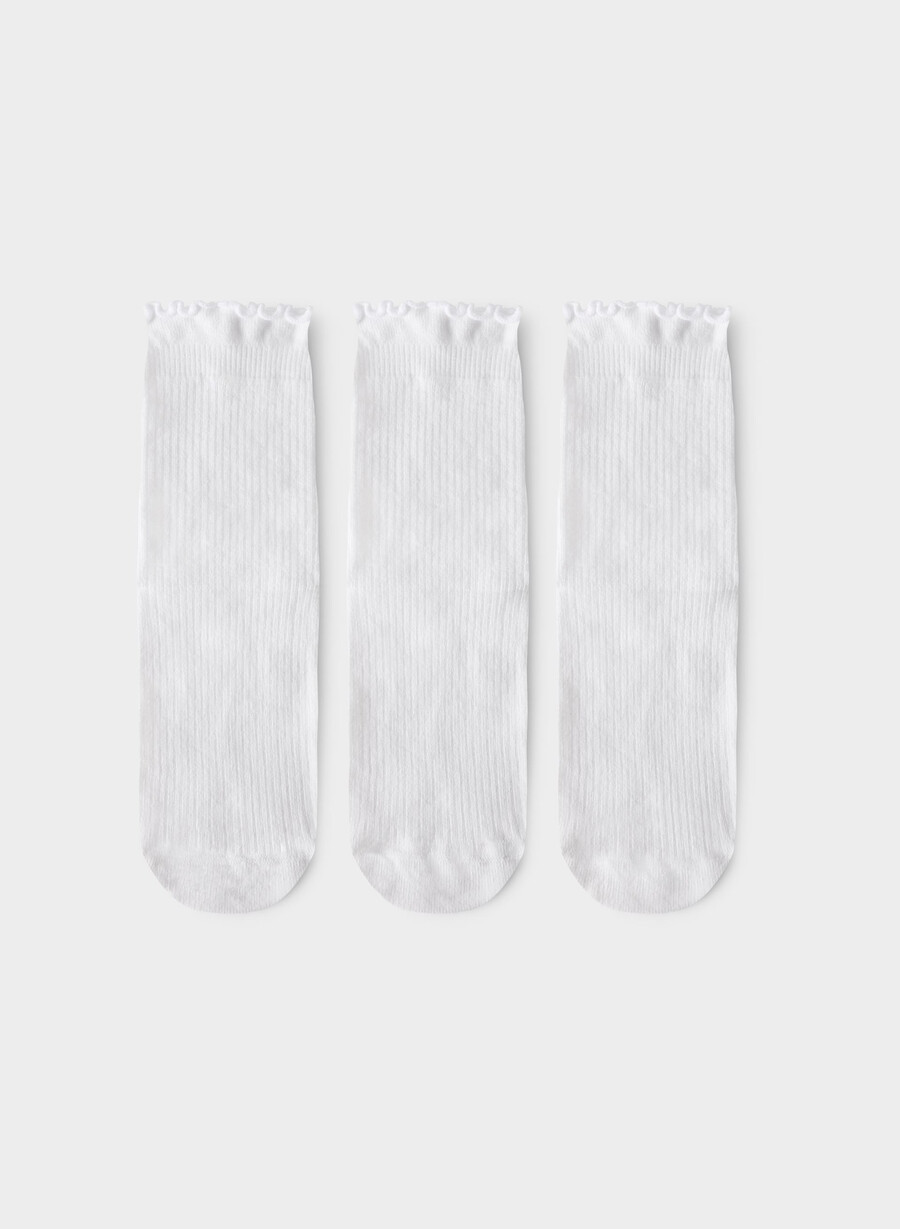 sugarplum crew sock 3-pack white