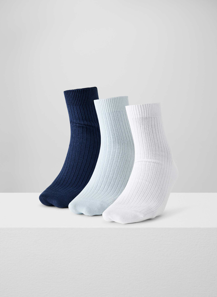 daily ankle sock 3-pack whtvll bl admrl