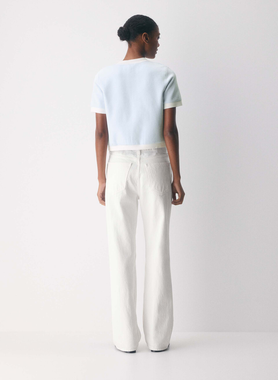 approach shortsleeve cardigan - wonder yarn glimmerwhite